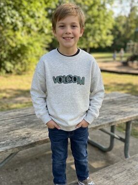 Volcom Light Gray Logo Sweatshirt